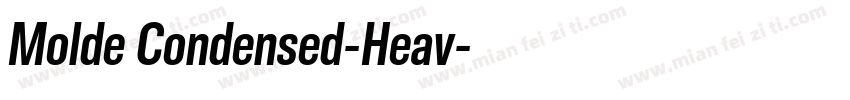 Molde Condensed-Heav字体转换